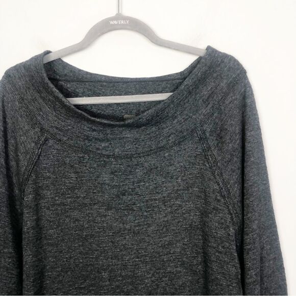 FREE PEOPLE | WE THE FREE Dark Gray Boatneck Lightweight Sweatshirt Women’s XS - Picture 4 of 9